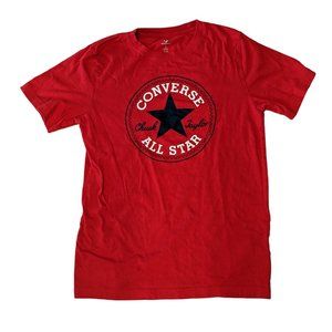 Converse Kids' Chuck Logo Patch T-Shirt Red Size Large